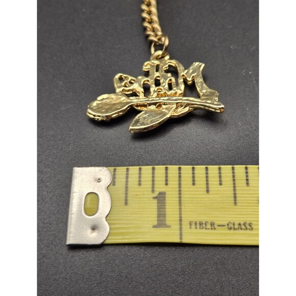 Mother Keychain with a rose Goldtone - Picture 6 of 7